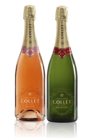 Collet Champagne Art Deco Brut and Rose Pack