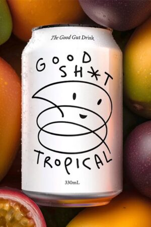 Good Sh*t Tropical Pre + Probiotic Soda 12 cans (3 x 4 Pack)